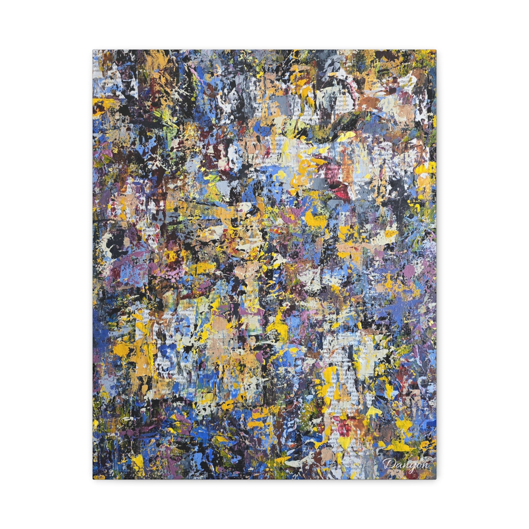 Abstract Colorful Texture Canvas Print — Matte Stretched Wall Art
