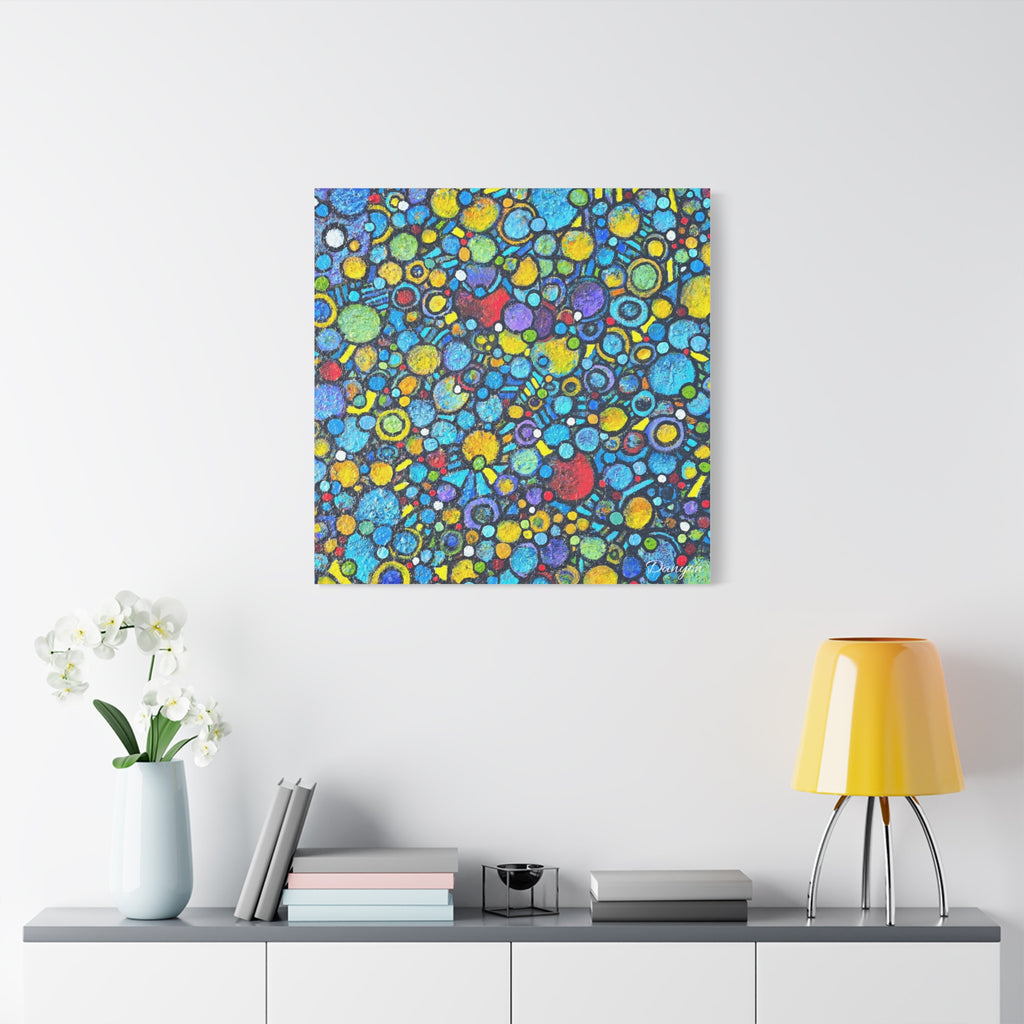 Abstract Colorful Bubbles Canvas Print — Vibrant Modern Wall Art