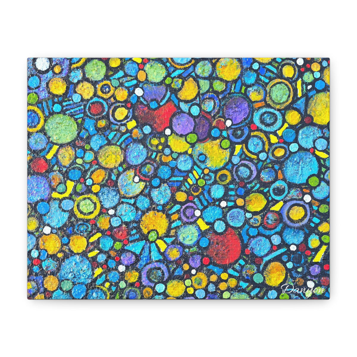 Abstract Colorful Bubbles Canvas Print — Vibrant Modern Wall Art
