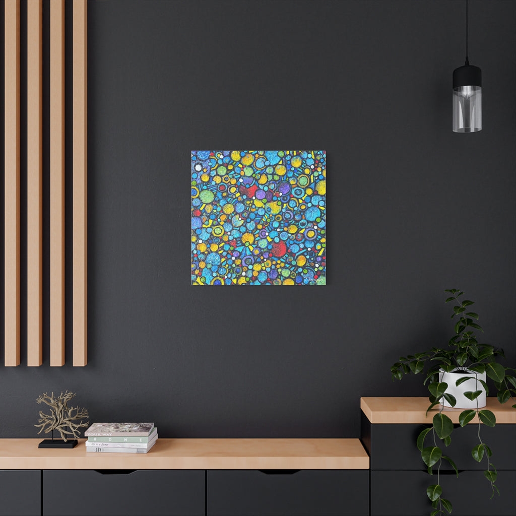 Abstract Colorful Bubbles Canvas Print — Vibrant Modern Wall Art