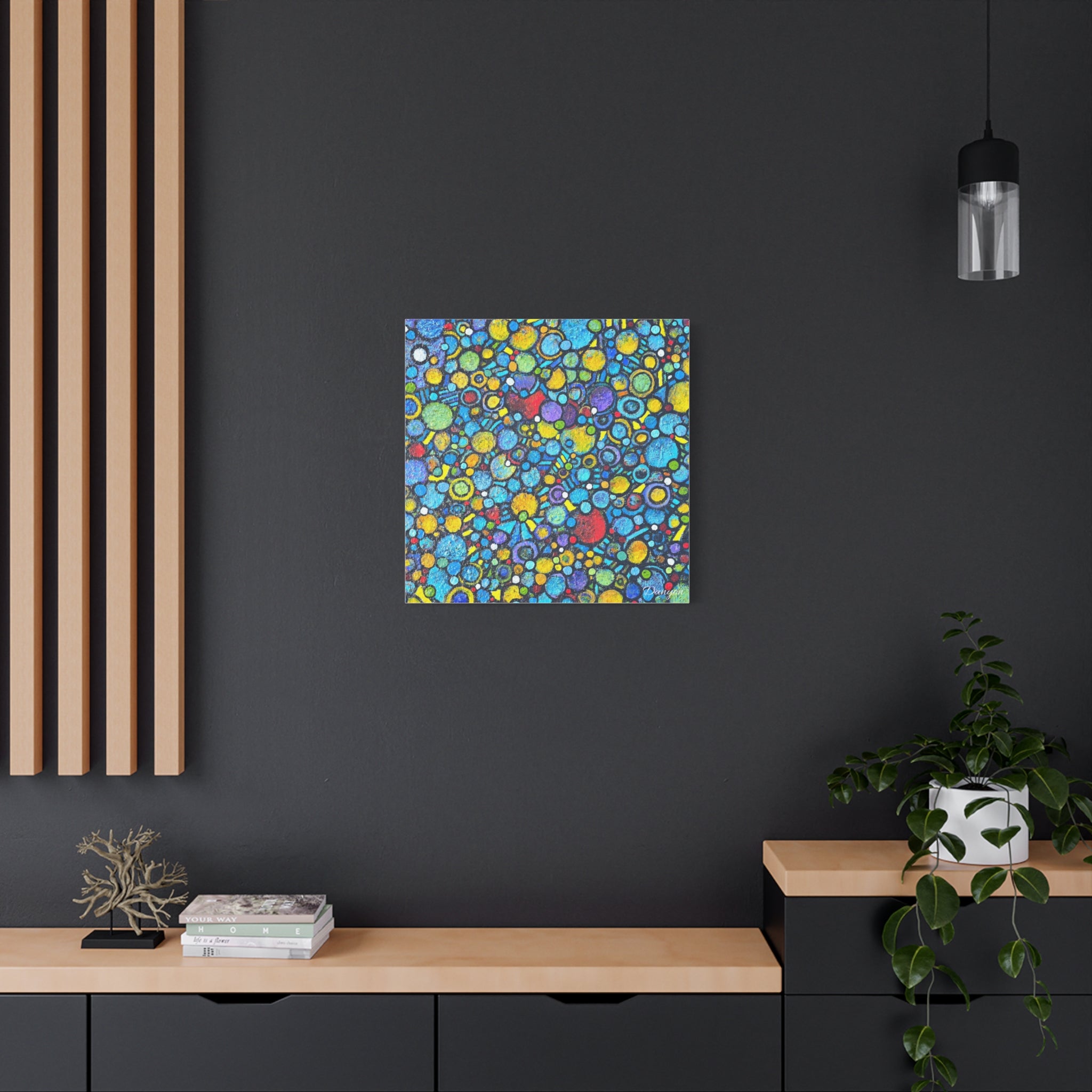 Abstract Colorful Bubbles Canvas Print — Vibrant Modern Wall Art