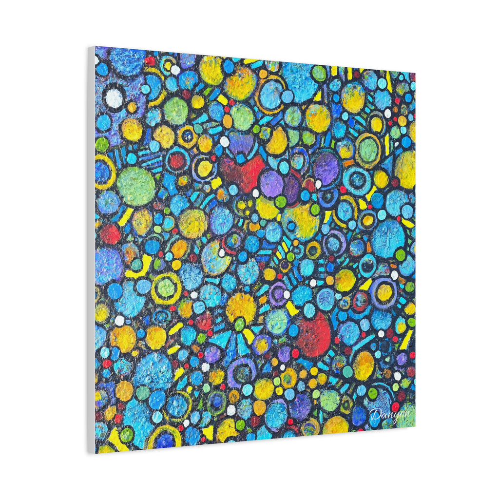 Abstract Colorful Bubbles Canvas Print — Vibrant Modern Wall Art