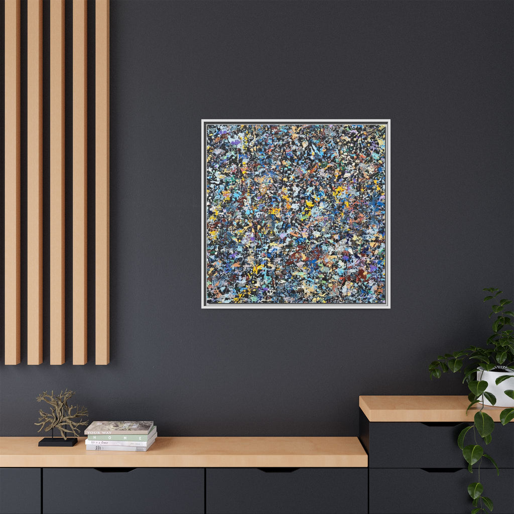 Matte Canvas, Framed Abstract Print