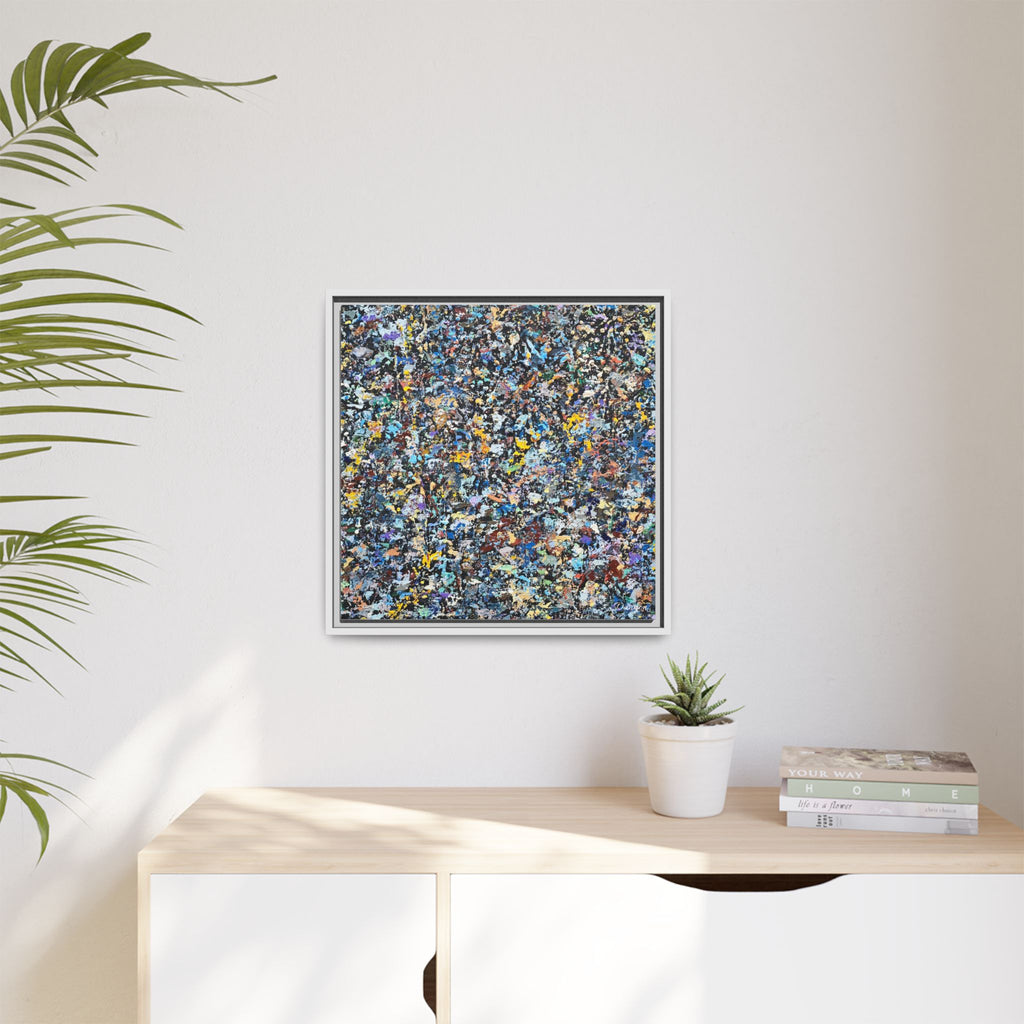Matte Canvas, Framed Abstract Print
