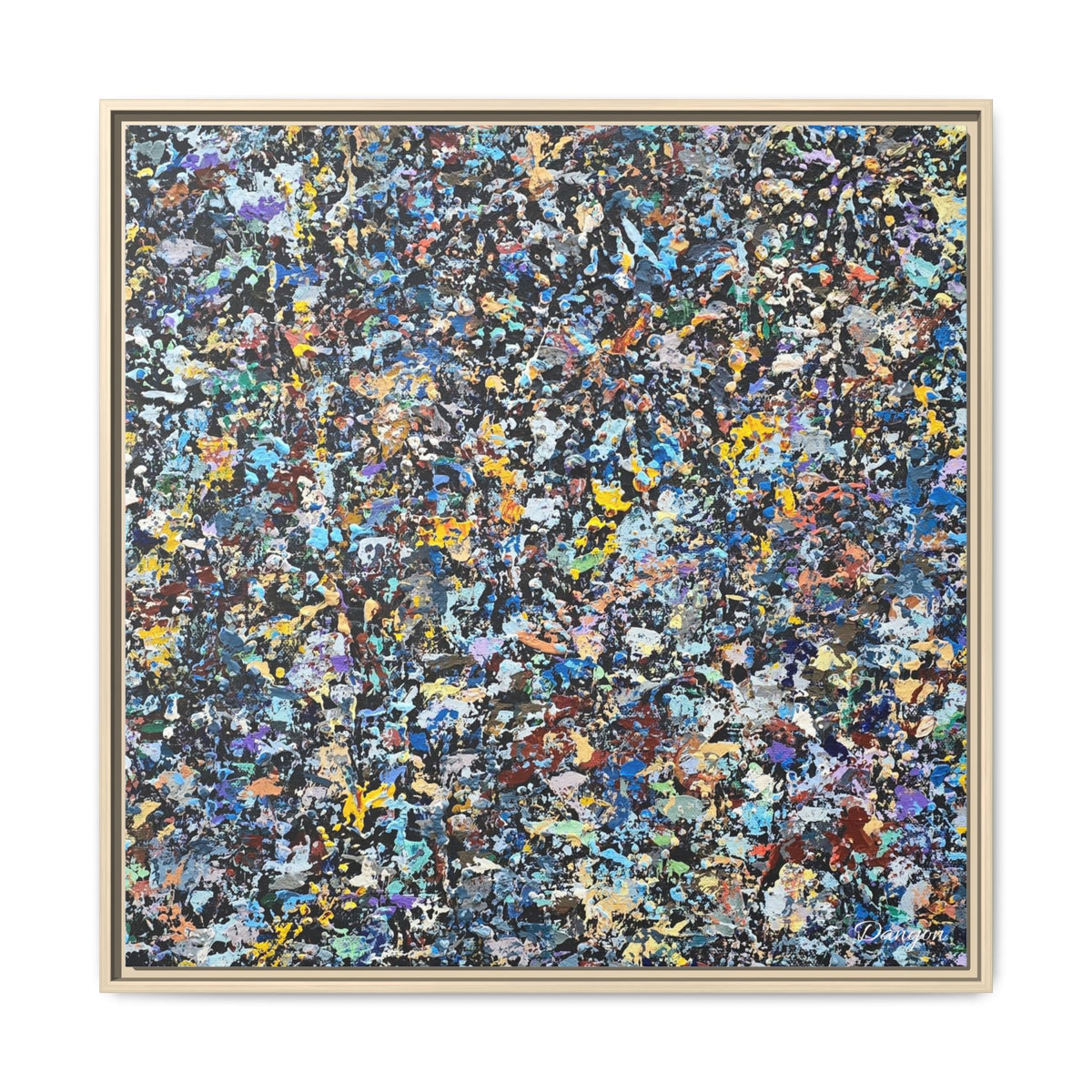 Matte Canvas, Framed Abstract Print