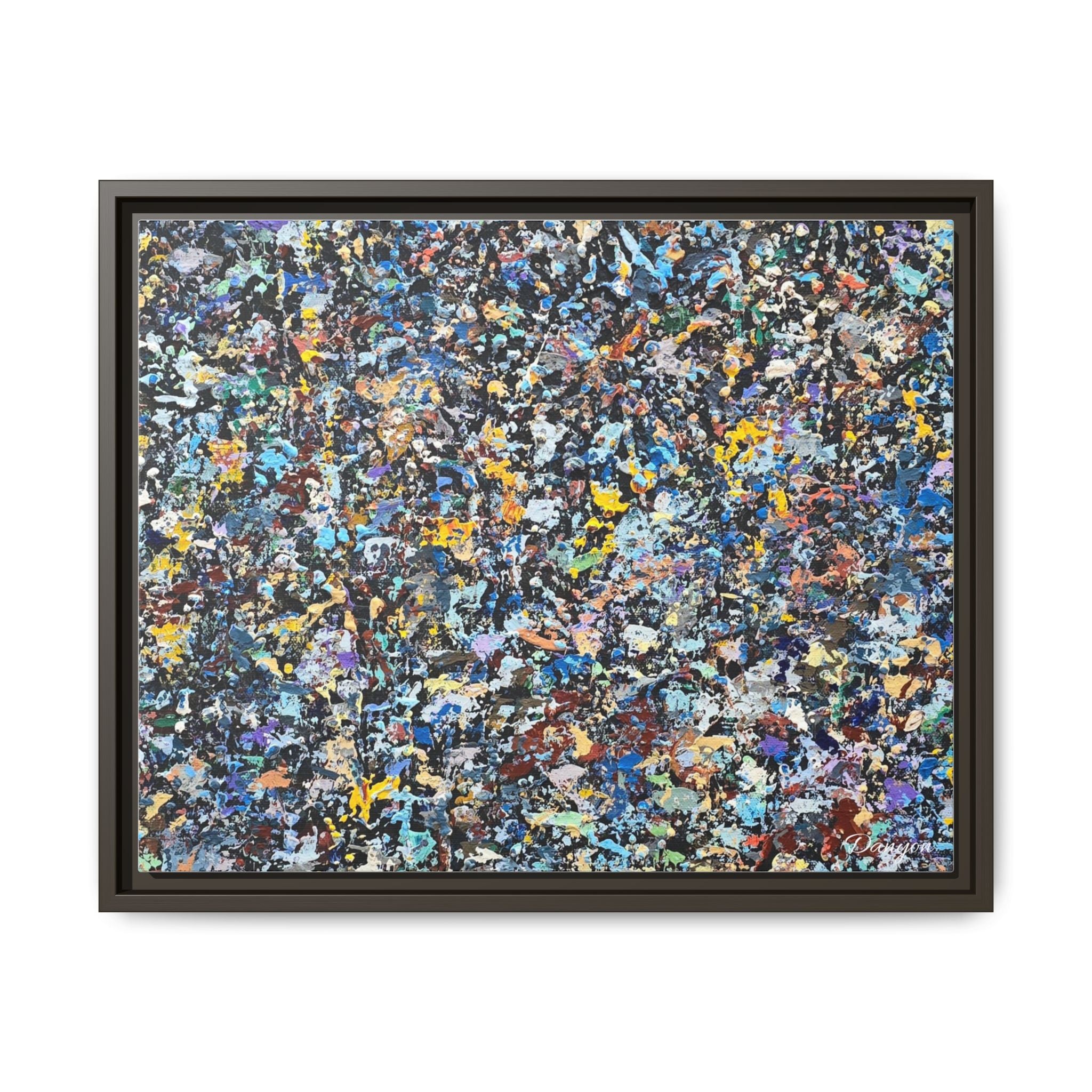 Matte Canvas, Framed Abstract Print