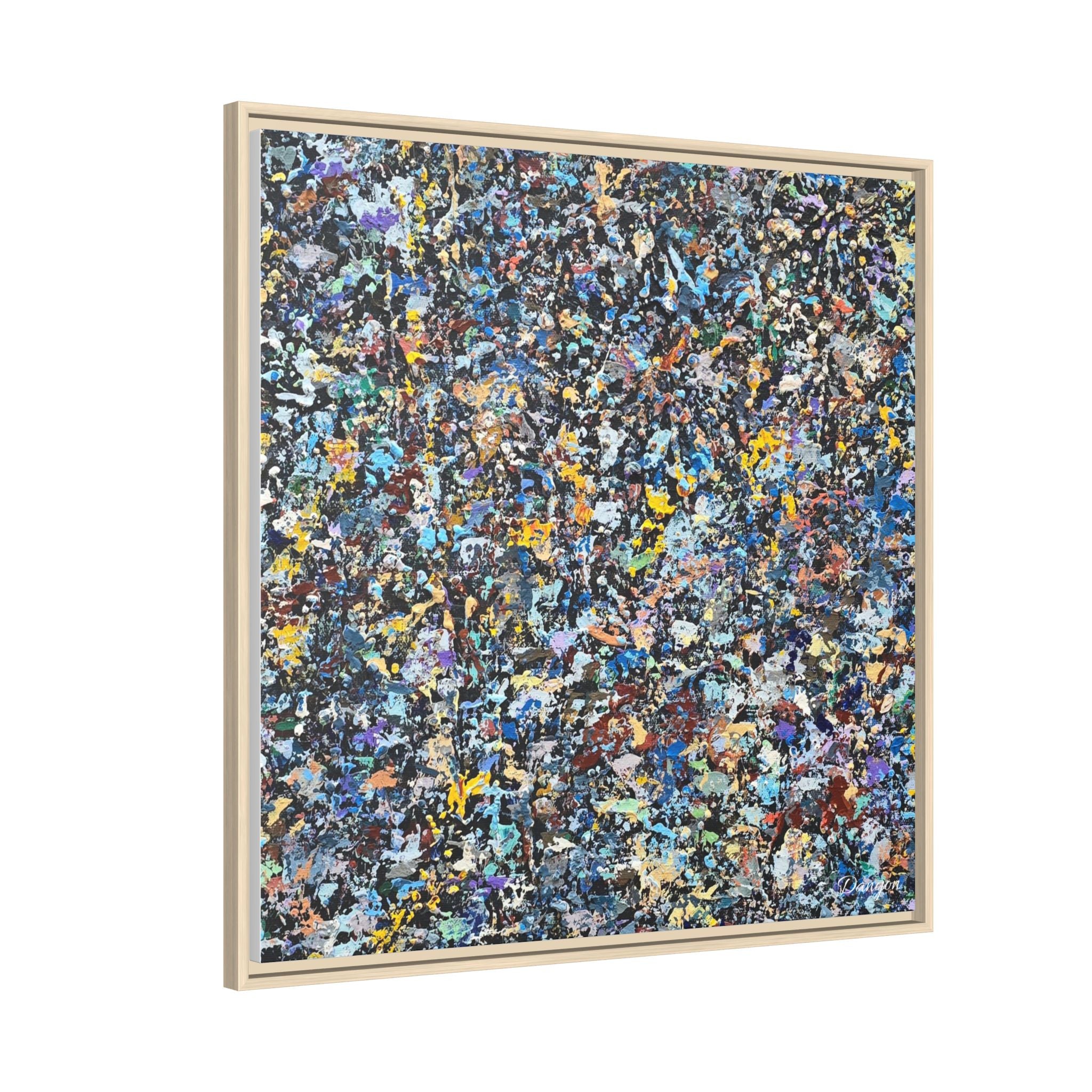 Matte Canvas, Framed Abstract Print