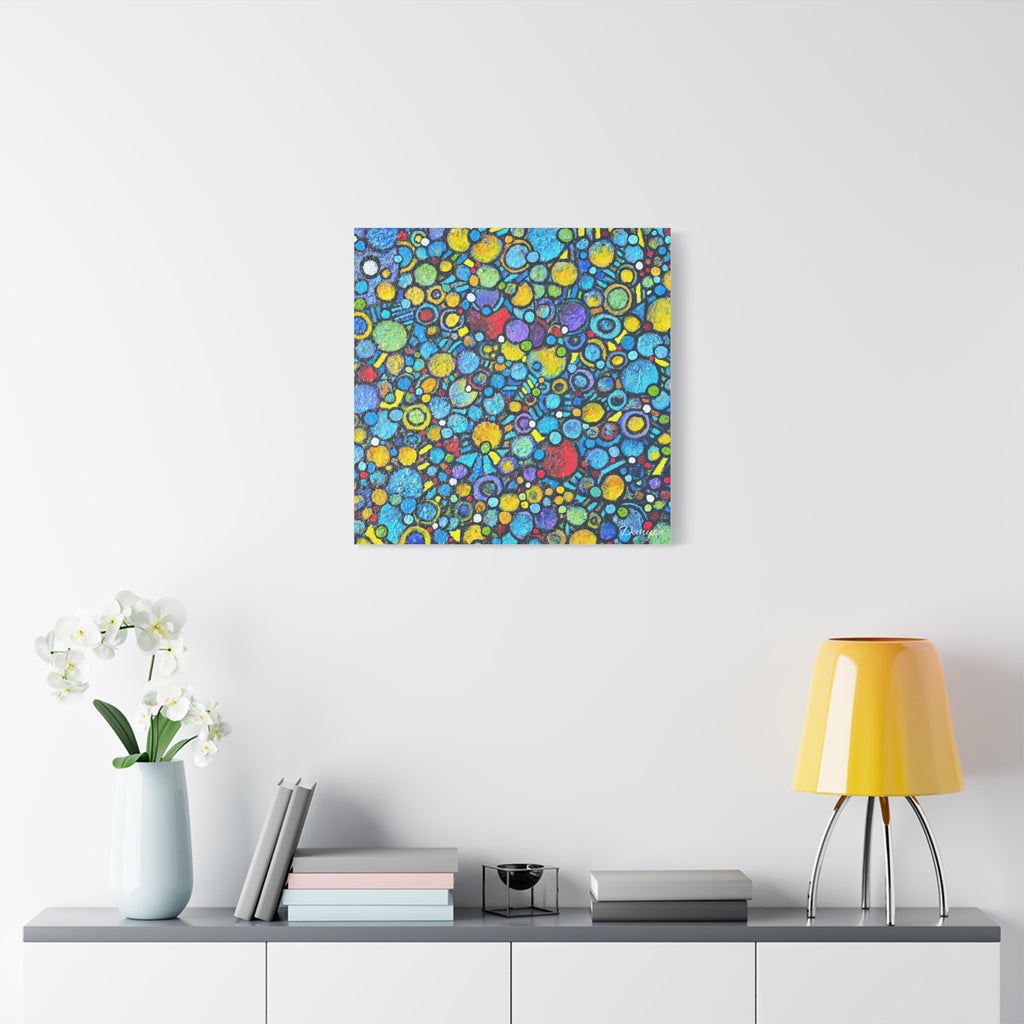 Abstract Colorful Bubbles Canvas Print — Vibrant Modern Wall Art
