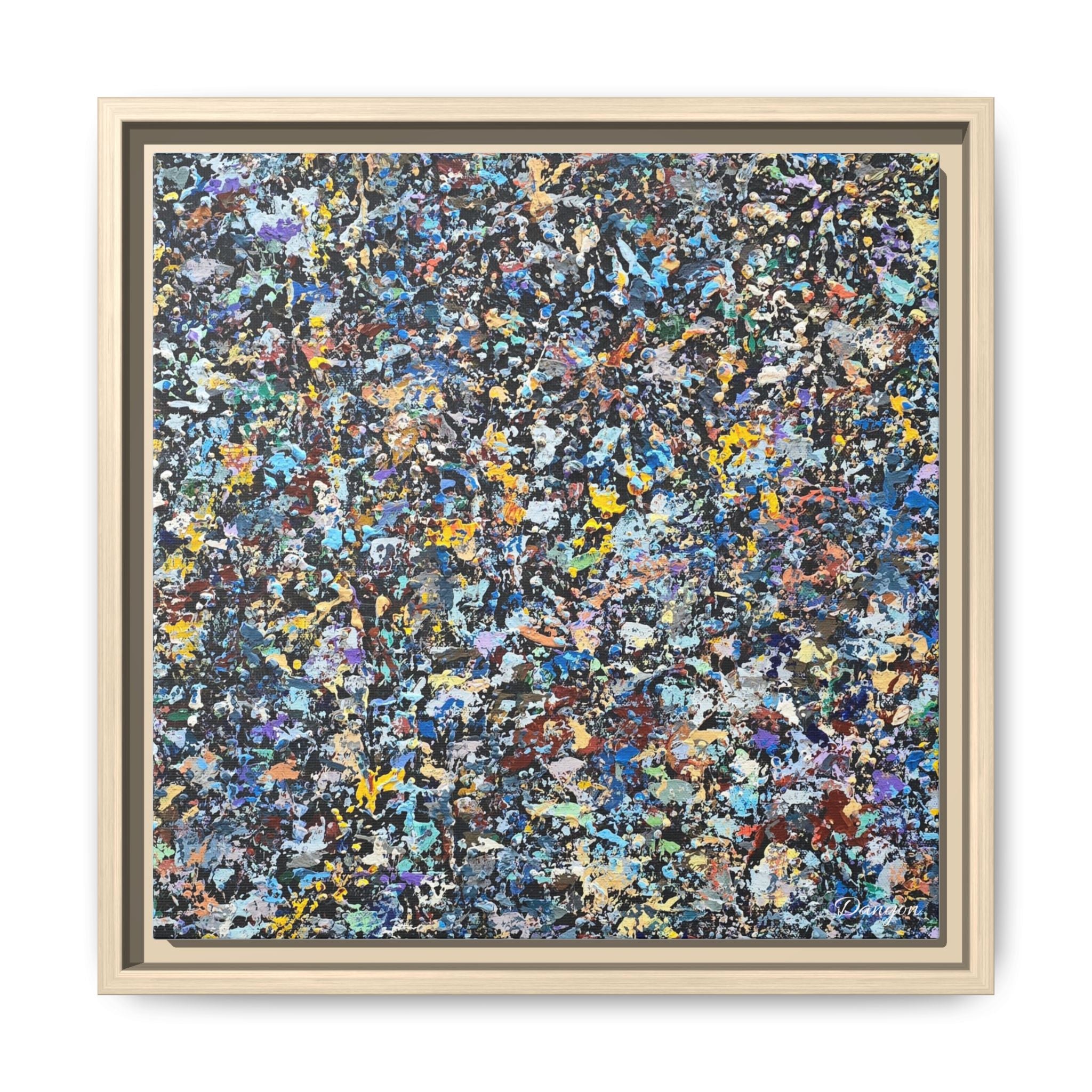 Matte Canvas, Framed Abstract Print