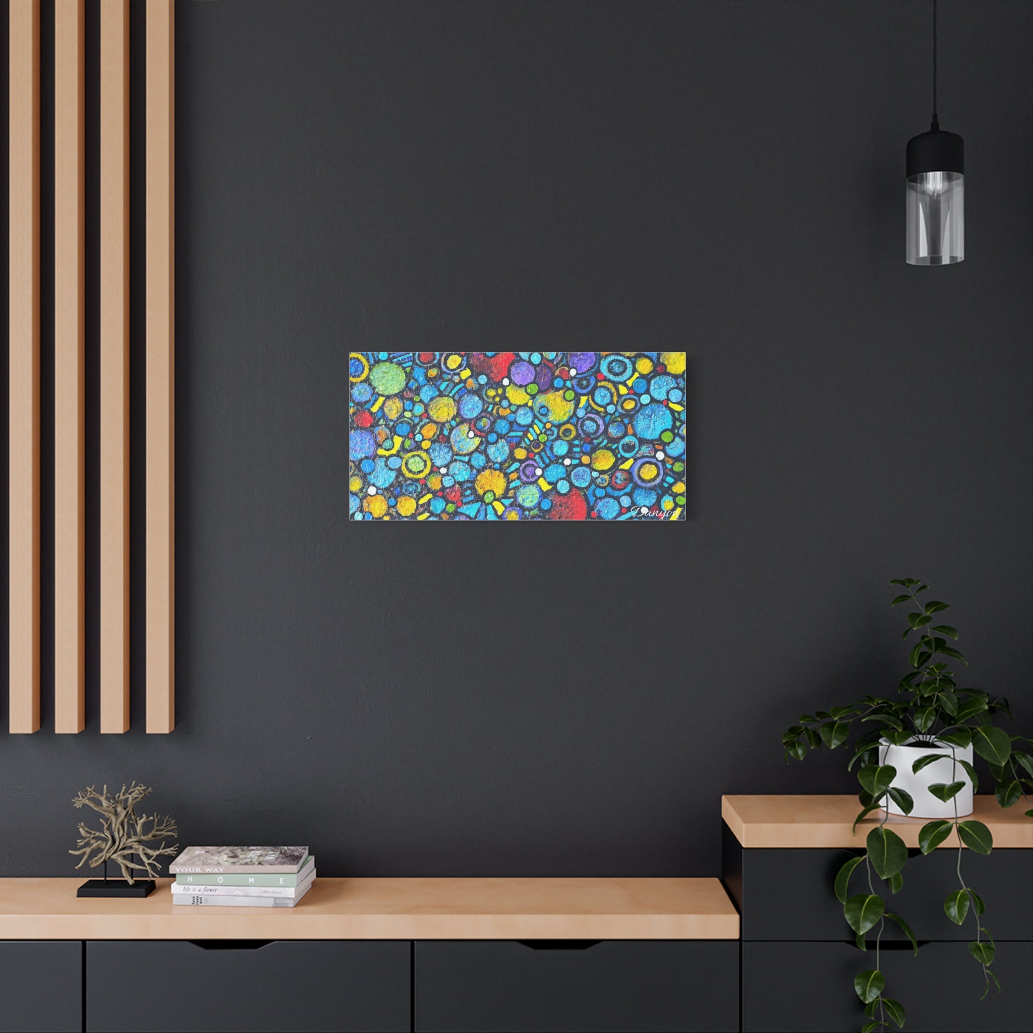Abstract Colorful Bubbles Canvas Print — Vibrant Modern Wall Art