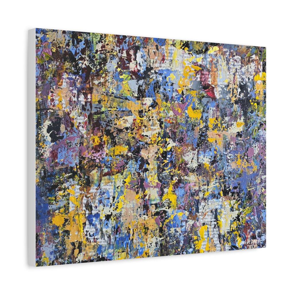 Abstract Colorful Texture Canvas Print — Matte Stretched Wall Art