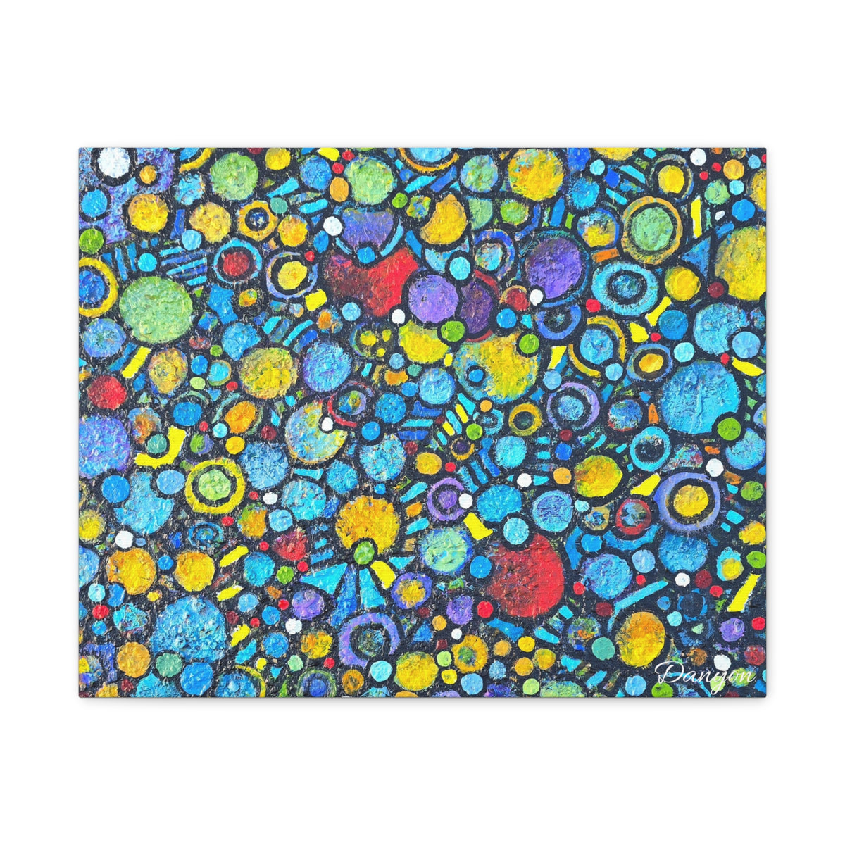Abstract Colorful Bubbles Canvas Print — Vibrant Modern Wall Art