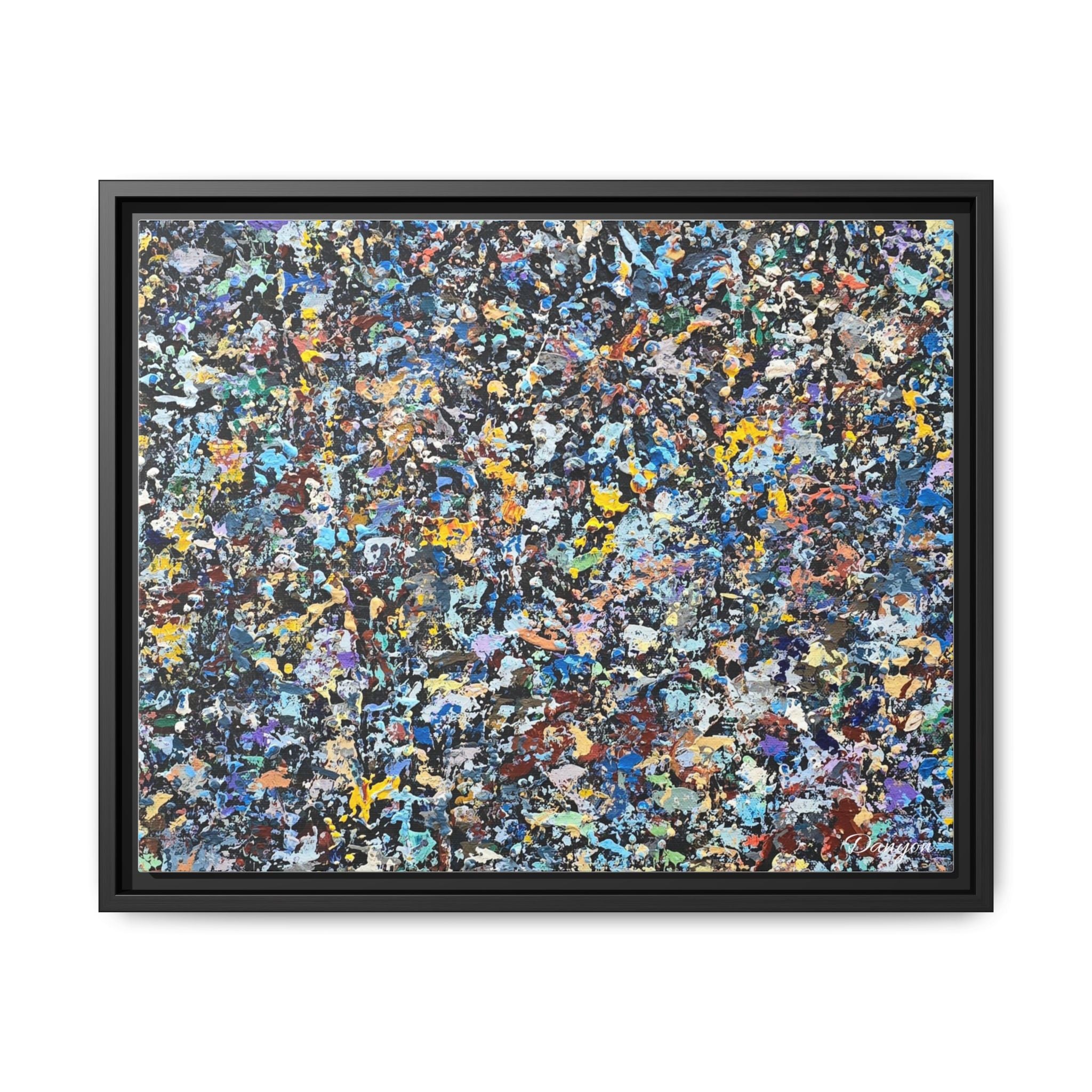 Matte Canvas, Framed Abstract Print