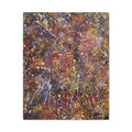 Abstract Splatter Art Canvas — Colorful Drip Painting on Stretched Matte Canvas
