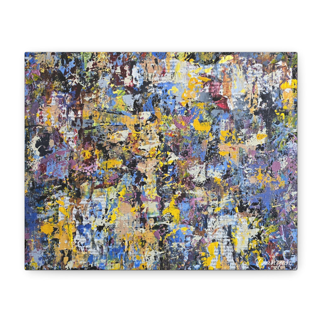 Abstract Colorful Texture Canvas Print — Matte Stretched Wall Art