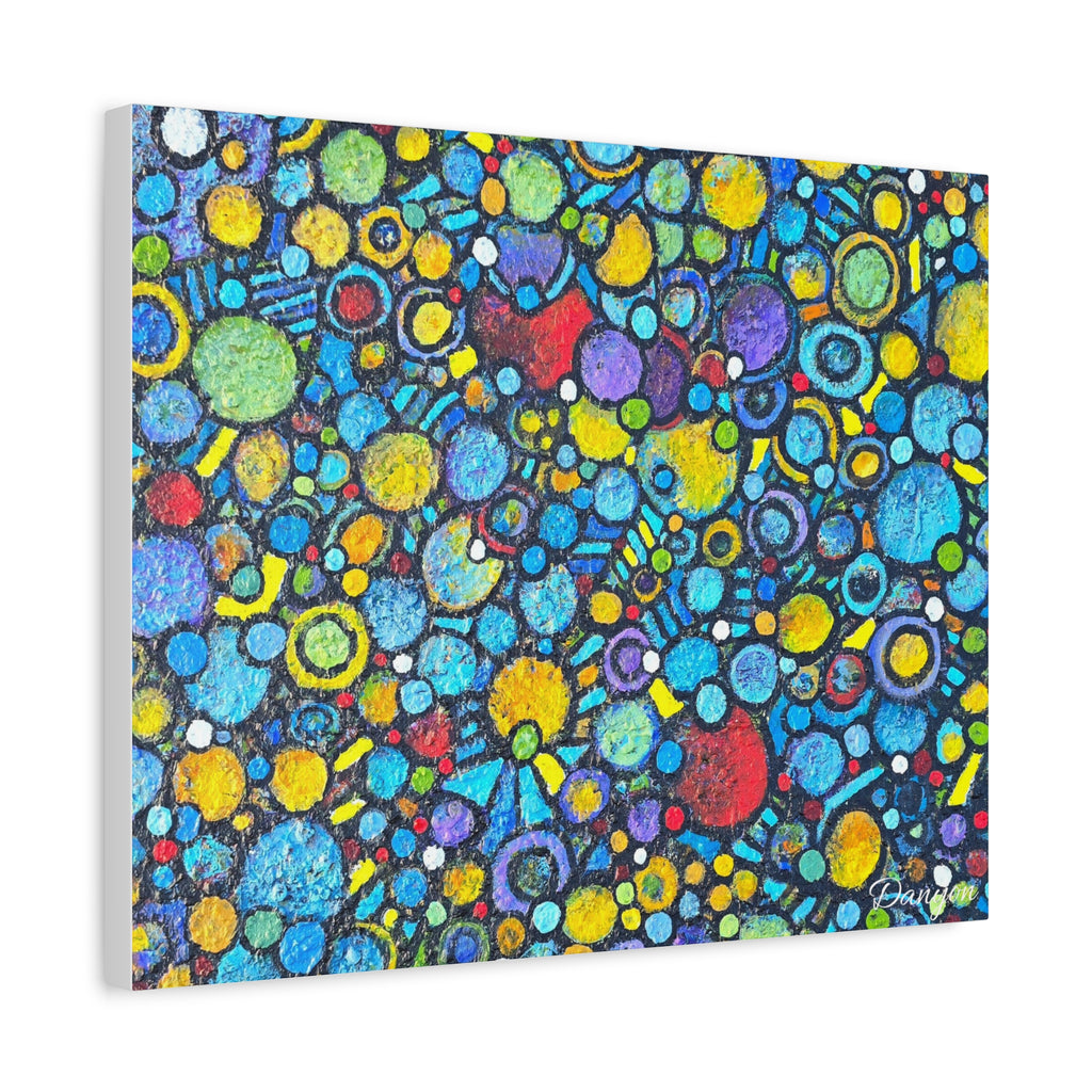 Abstract Colorful Bubbles Canvas Print — Vibrant Modern Wall Art