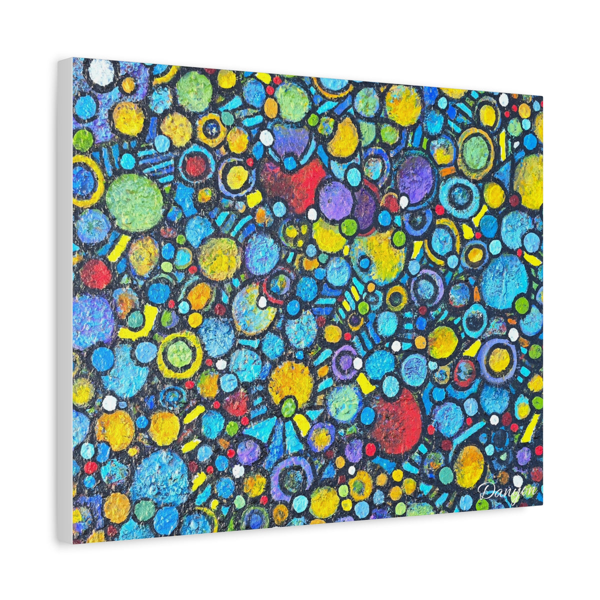 Abstract Colorful Bubbles Canvas Print — Vibrant Modern Wall Art