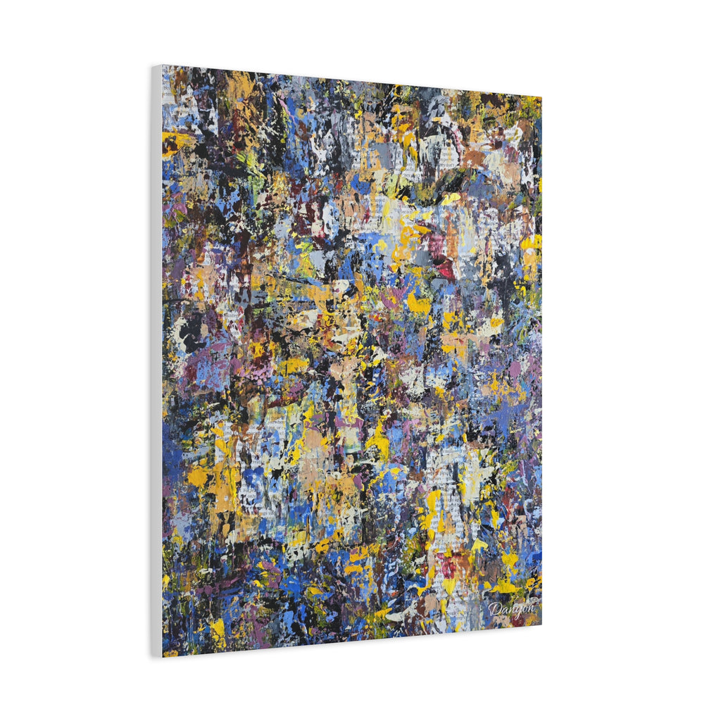 Abstract Colorful Texture Canvas Print — Matte Stretched Wall Art