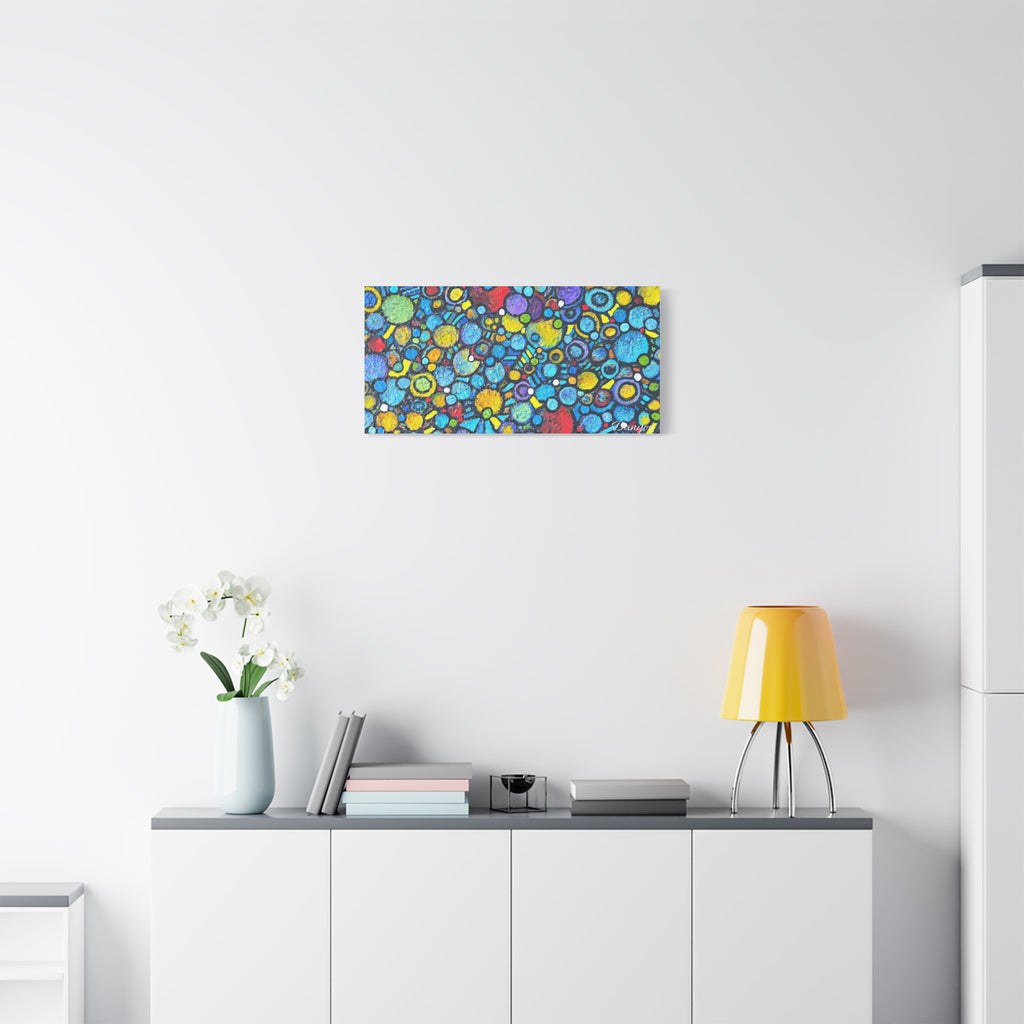 Abstract Colorful Bubbles Canvas Print — Vibrant Modern Wall Art