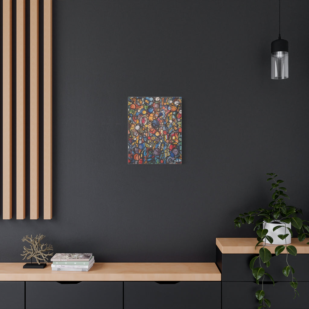 Abstract Colorful Bubbles Canvas
