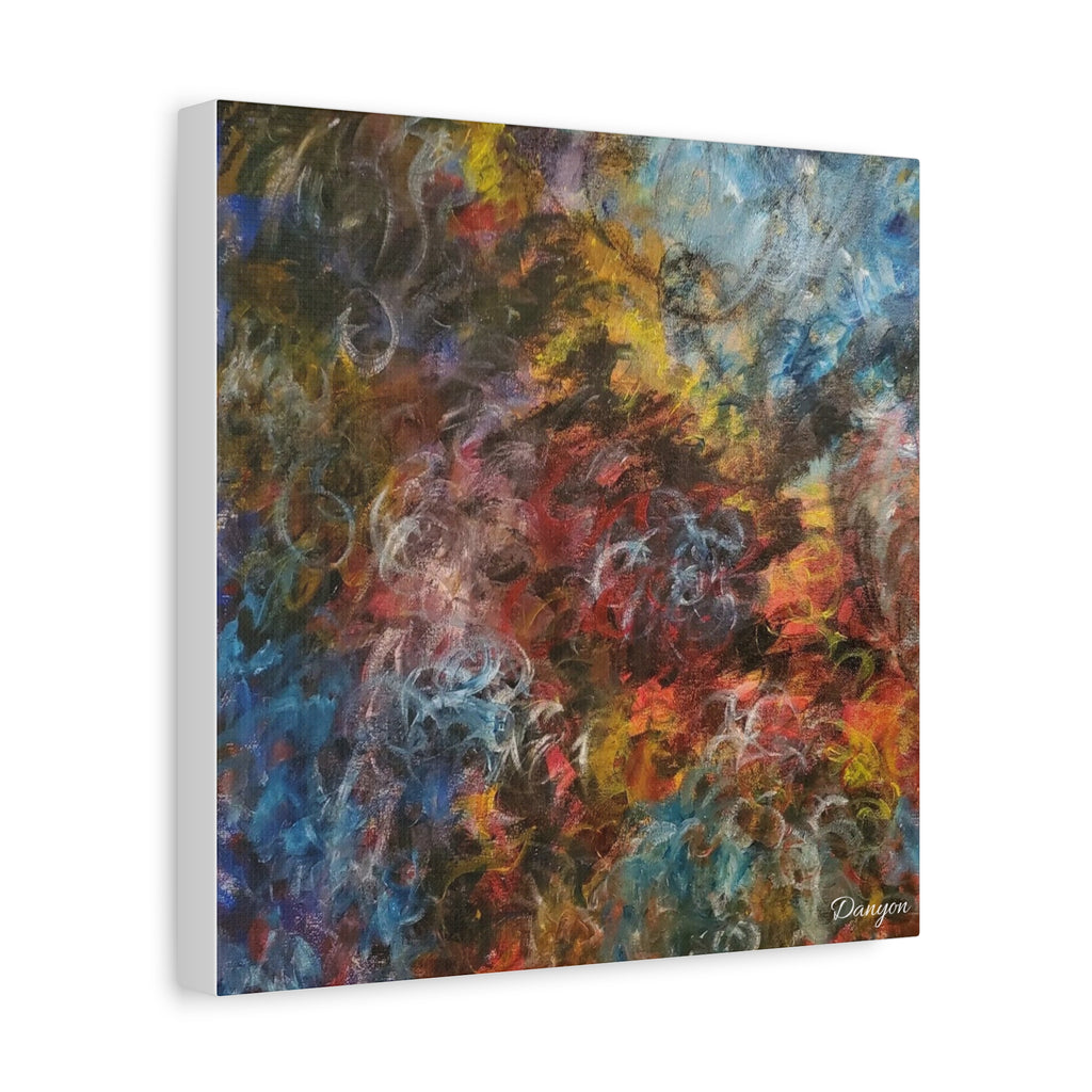 Abstract Colorful Swirl Matte Canvas Wall Art — Stretched 1.25"