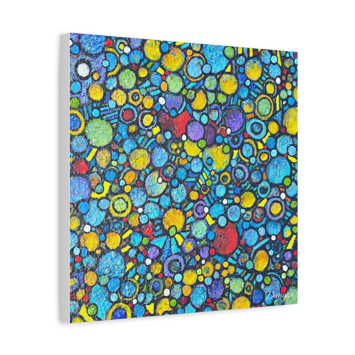 Abstract Colorful Bubbles Canvas Print — Vibrant Modern Wall Art