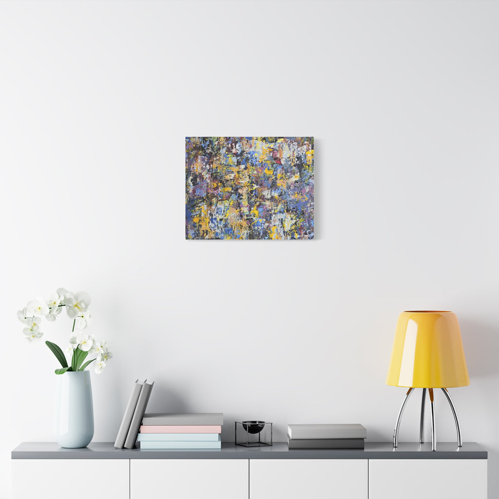 Abstract Colorful Texture Canvas Print — Matte Stretched Wall Art
