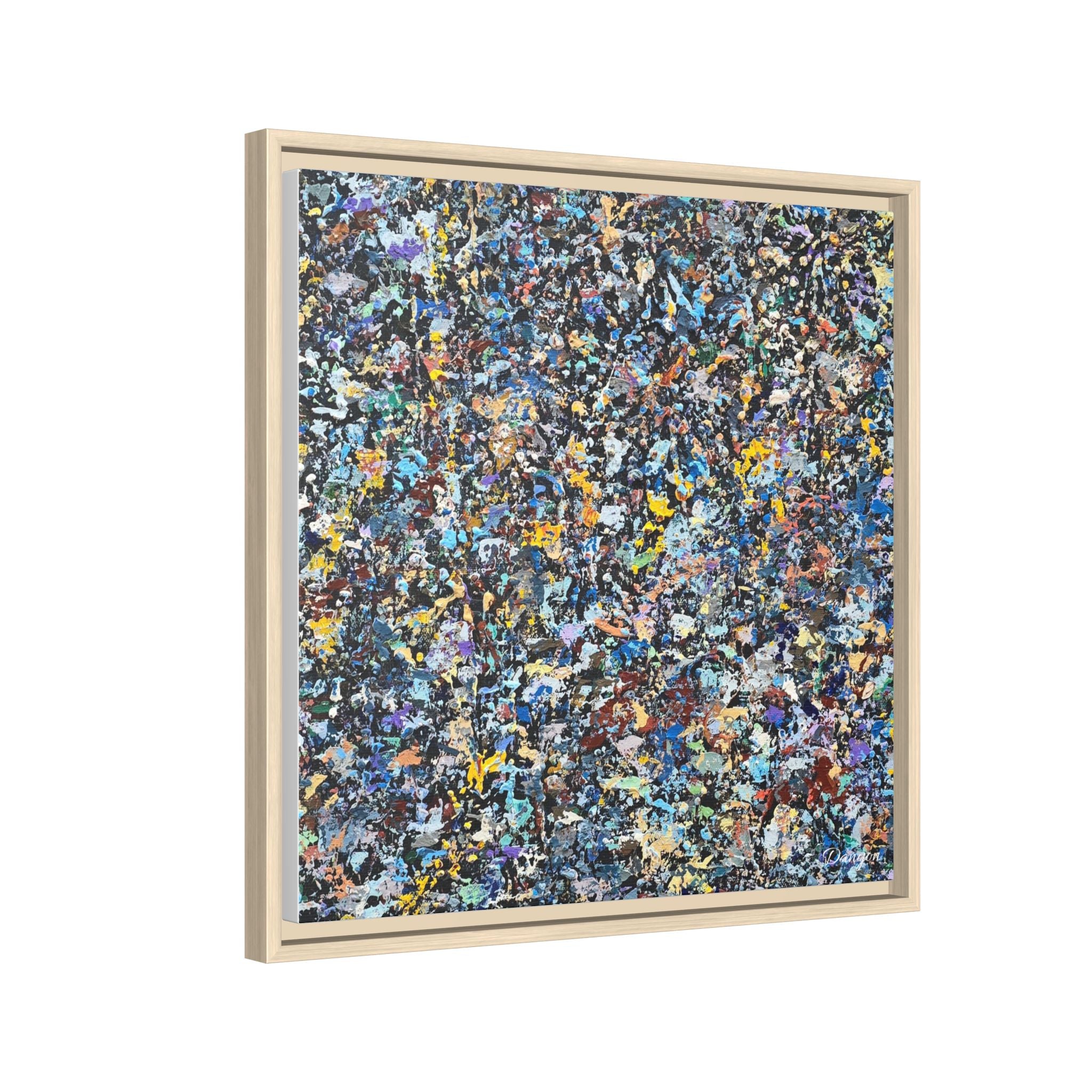 Matte Canvas, Framed Abstract Print