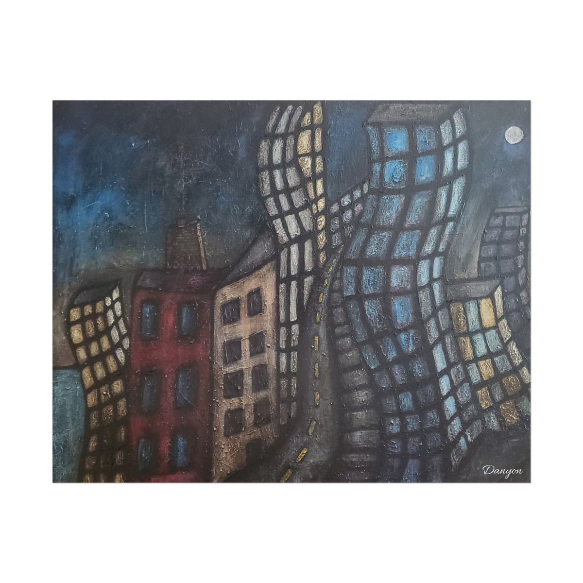 Cityscape Poster — Surreal Night Skyline Art Print