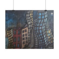 Cityscape Poster — Surreal Night Skyline Art Print