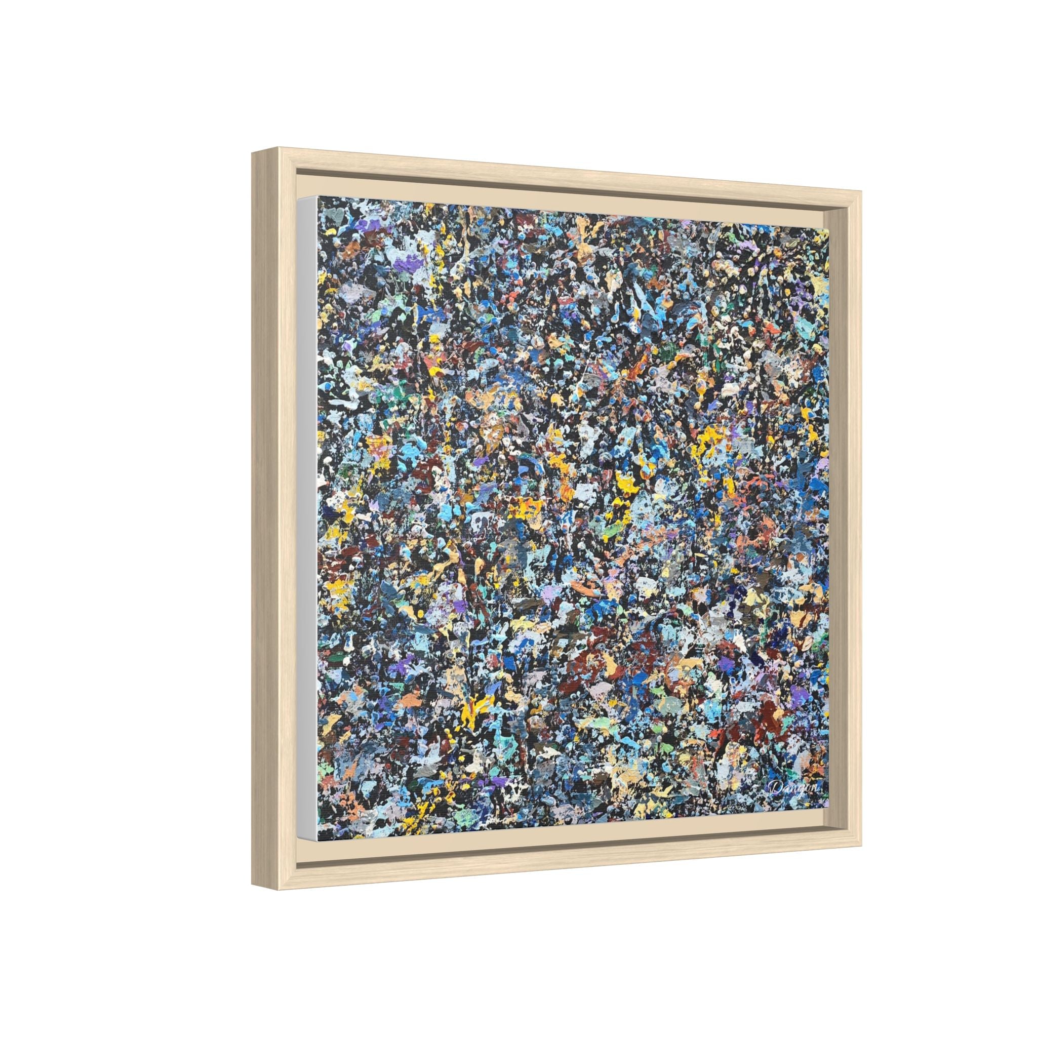 Matte Canvas, Framed Abstract Print