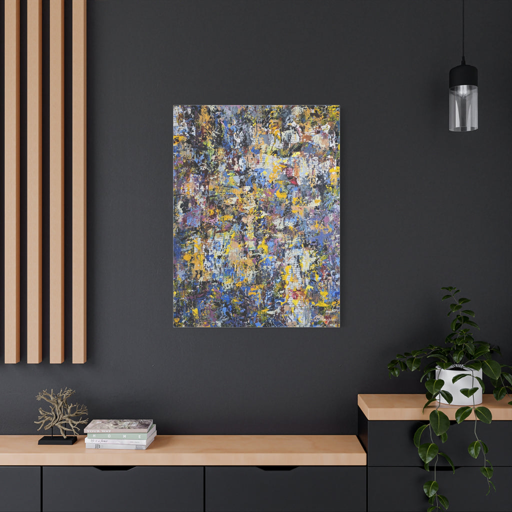 Abstract Colorful Texture Canvas Print — Matte Stretched Wall Art