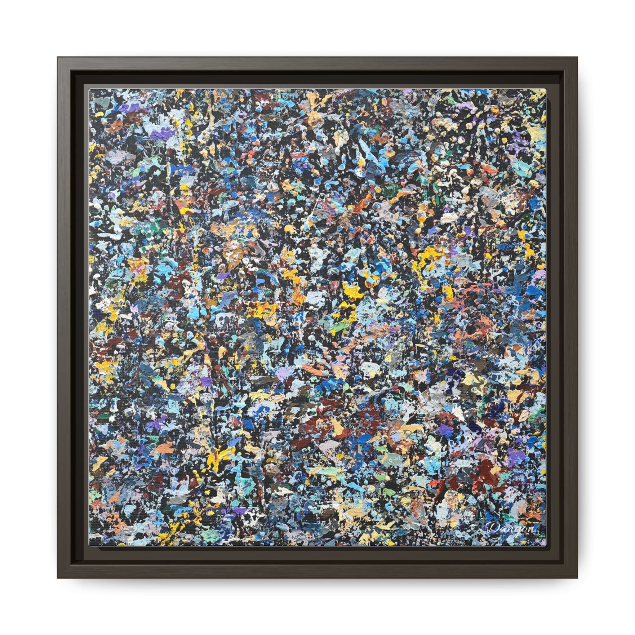 Matte Canvas, Framed Abstract Print