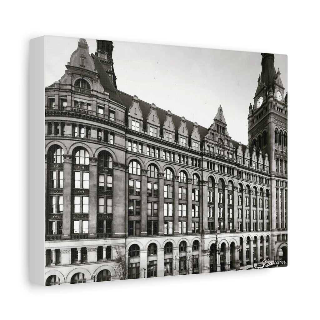Vintage Architecture Milwaukee Matte Canvas Print – Stretched 1.25"