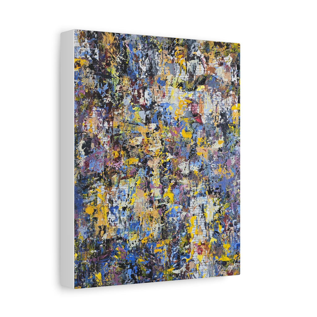 Abstract Colorful Texture Canvas Print — Matte Stretched Wall Art