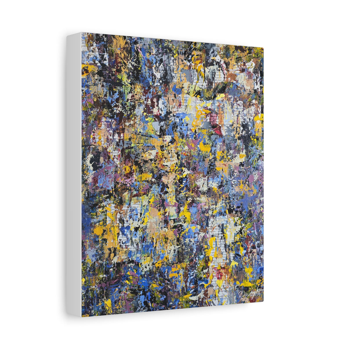 Abstract Colorful Texture Canvas Print — Matte Stretched Wall Art