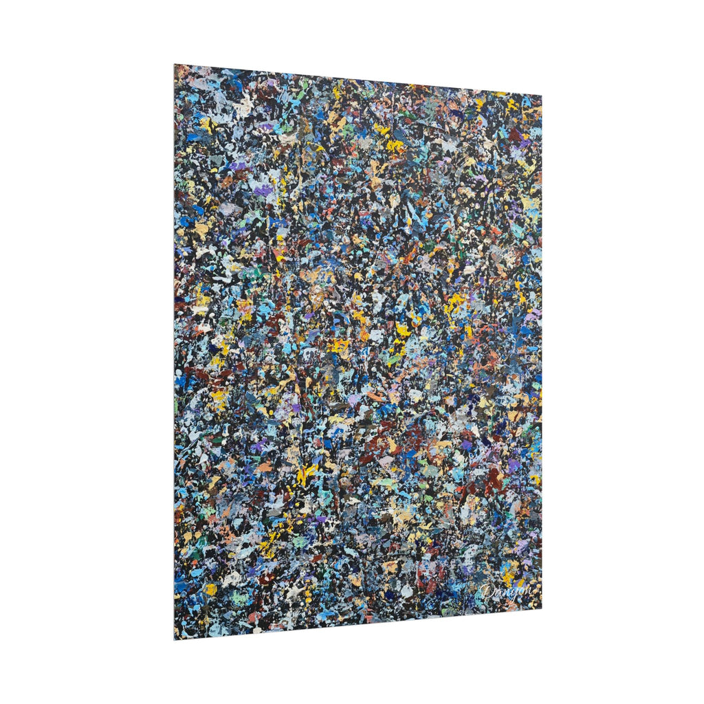 Abstract Splatter Art Poster — Colorful Texture Wall Print