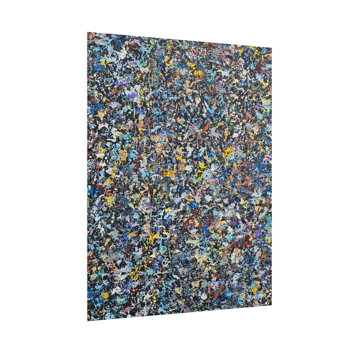 Abstract Splatter Art Poster — Colorful Texture Wall Print