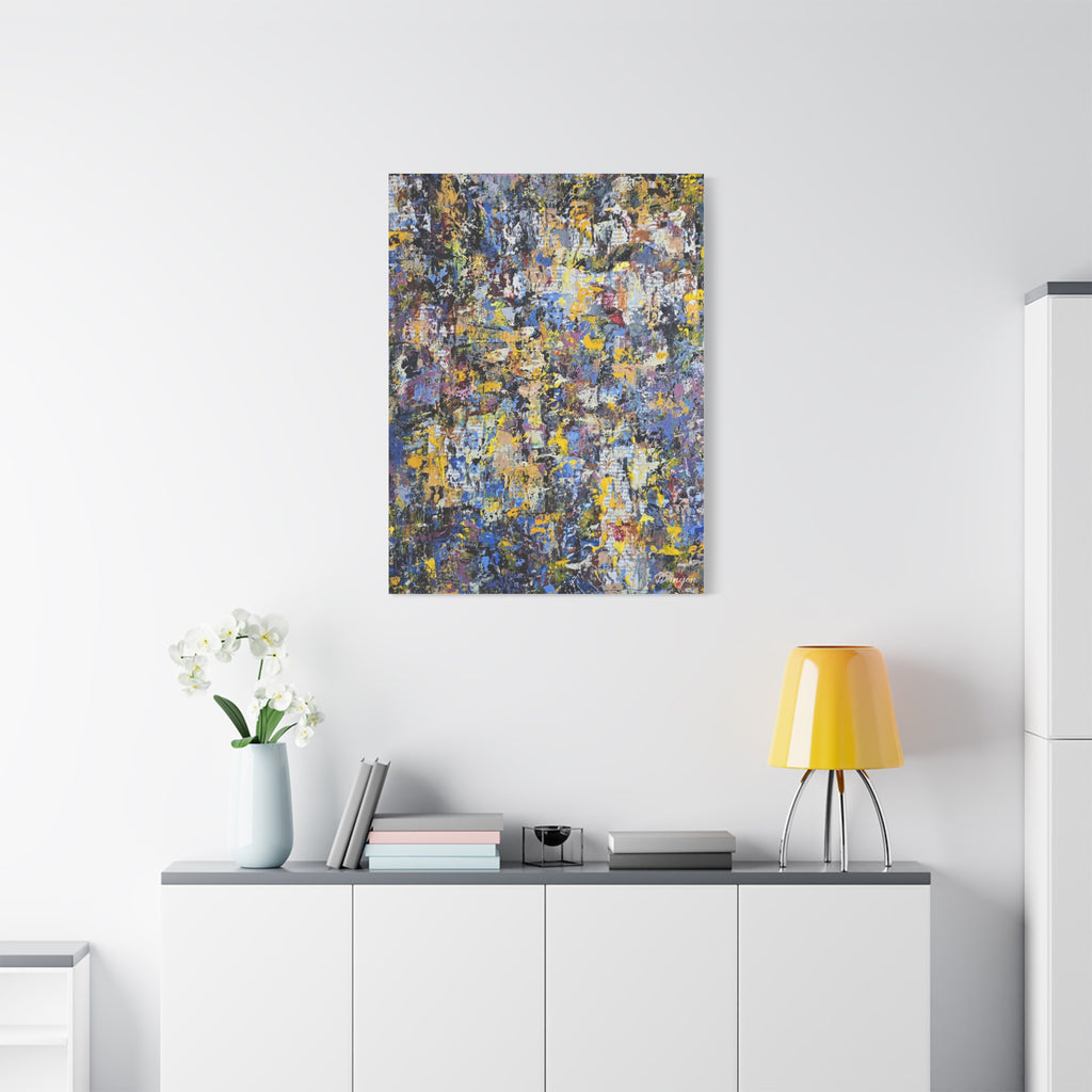 Abstract Colorful Texture Canvas Print — Matte Stretched Wall Art