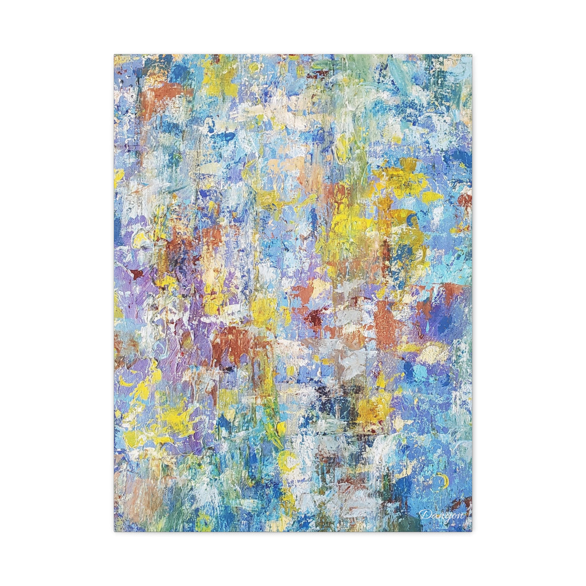 Abstract Texture Matte Canvas Print — Stretched 1.25"