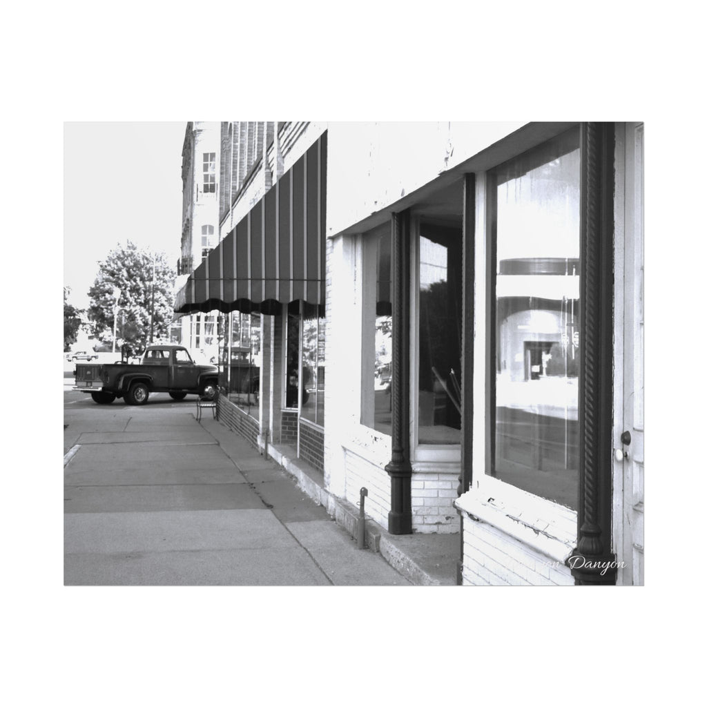 Black & White Main Street Rolled Poster
