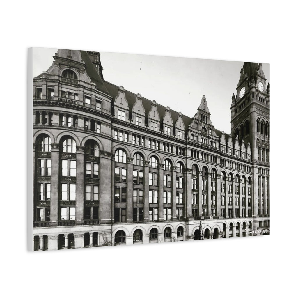 Vintage Architecture Milwaukee Matte Canvas Print – Stretched 1.25"