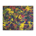 Abstract Color Burst Matte Canvas Print — Vibrant Stretched Wall Art