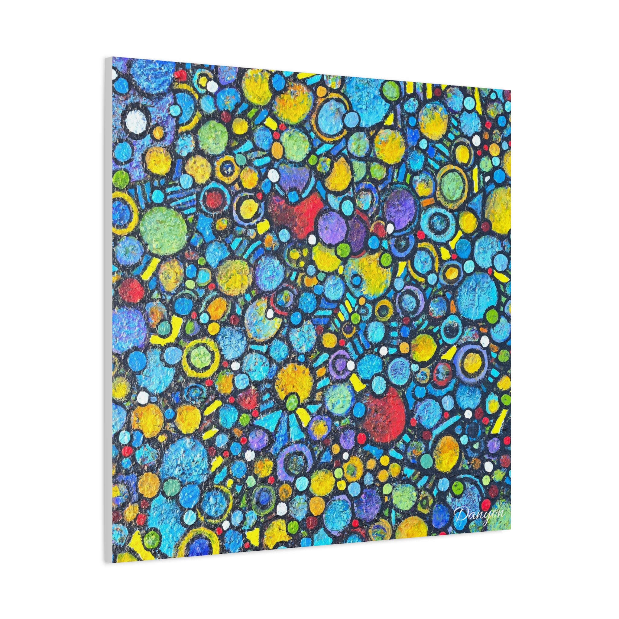 Abstract Colorful Bubbles Canvas Print — Vibrant Modern Wall Art