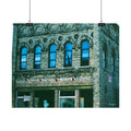 Vintage Brick Building Photo Poster — Architectural Wall Art