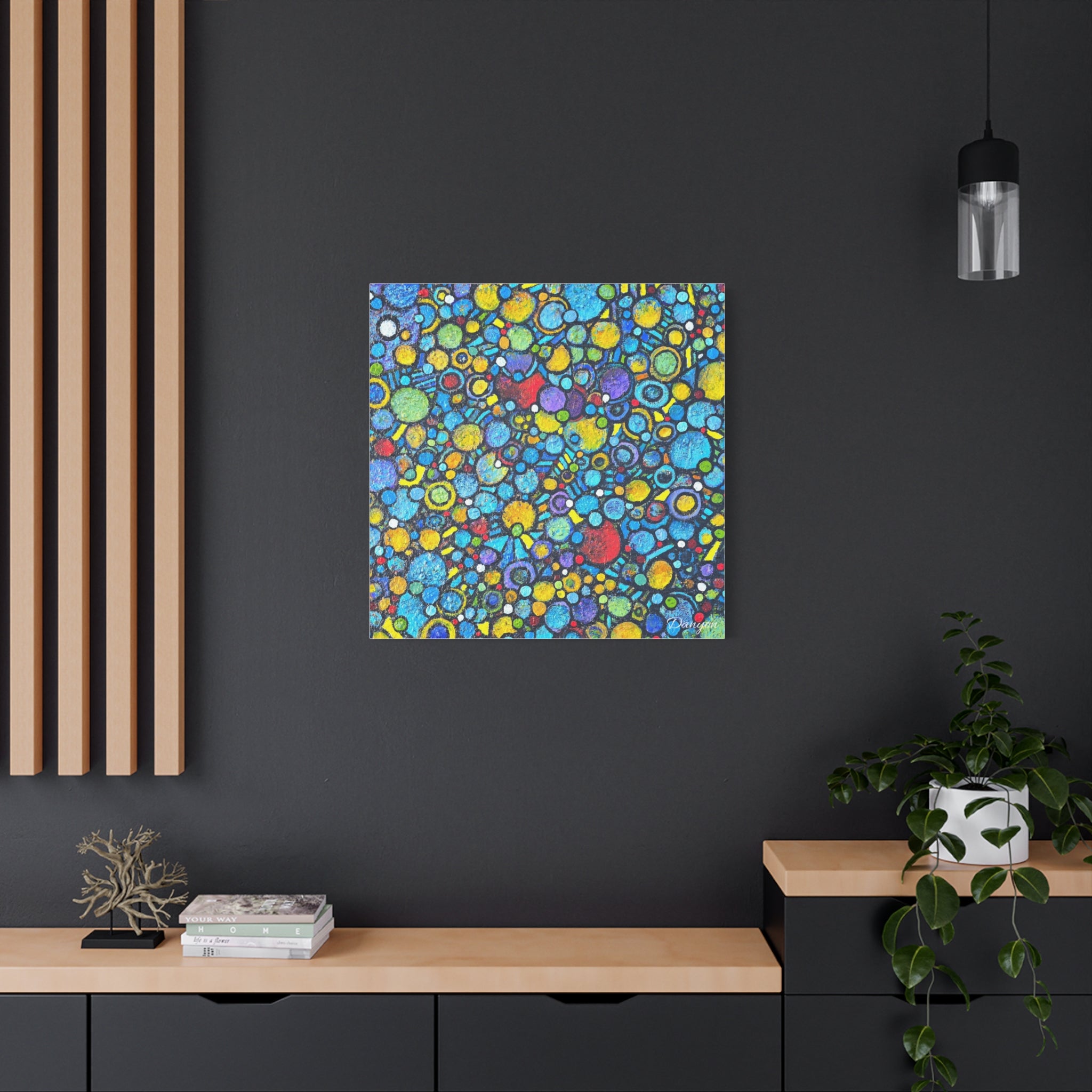 Abstract Colorful Bubbles Canvas Print — Vibrant Modern Wall Art