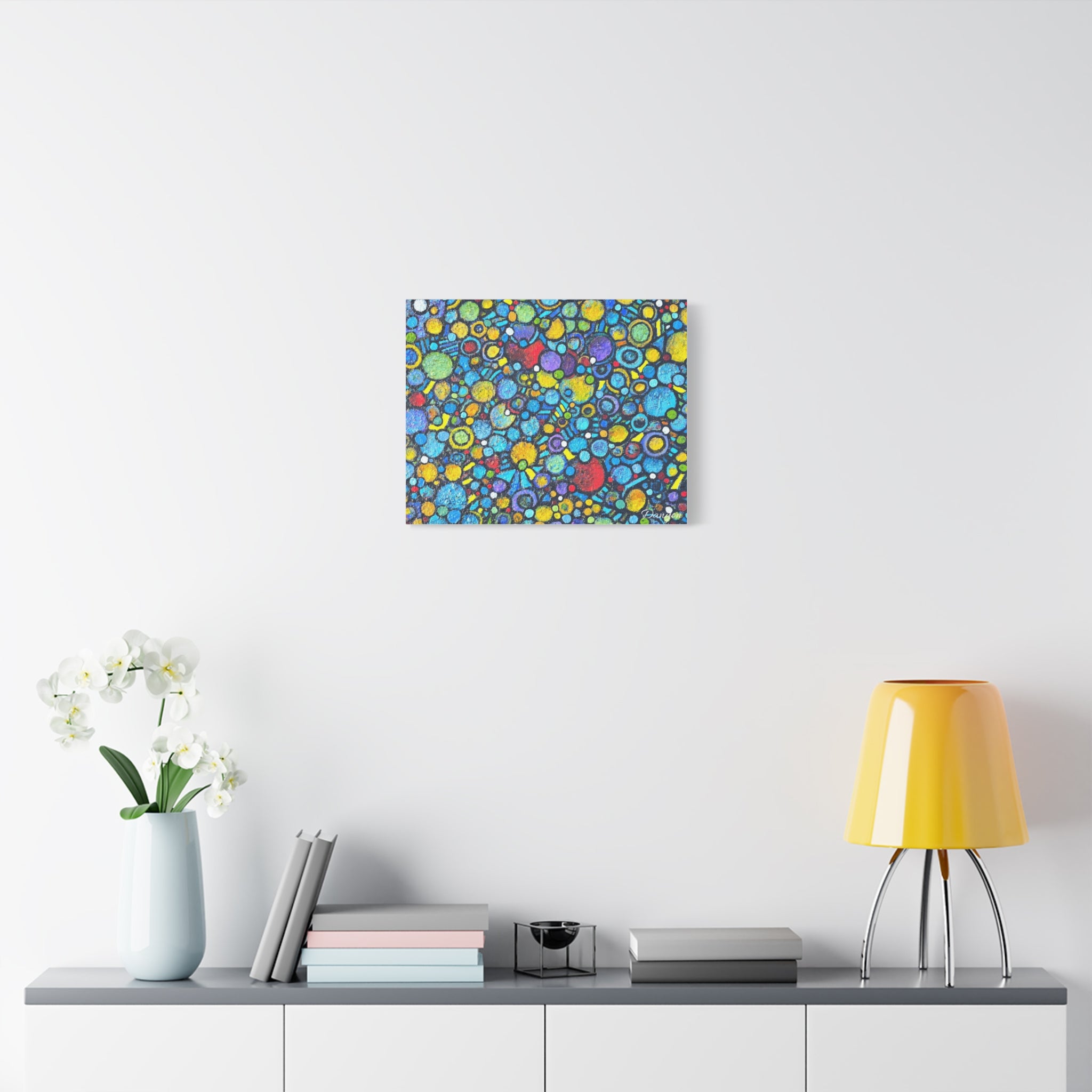 Abstract Colorful Bubbles Canvas Print — Vibrant Modern Wall Art