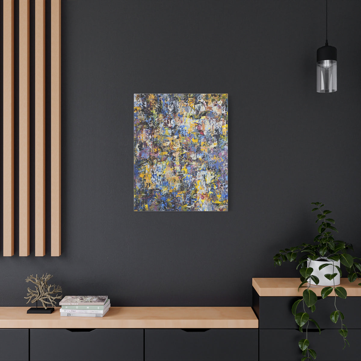 Abstract Colorful Texture Canvas Print — Matte Stretched Wall Art