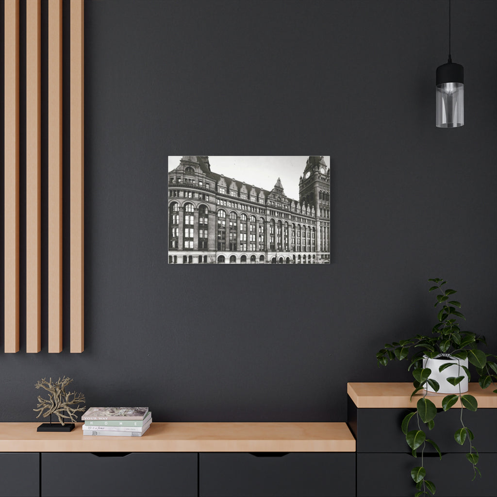 Vintage Architecture Milwaukee Matte Canvas Print – Stretched 1.25"