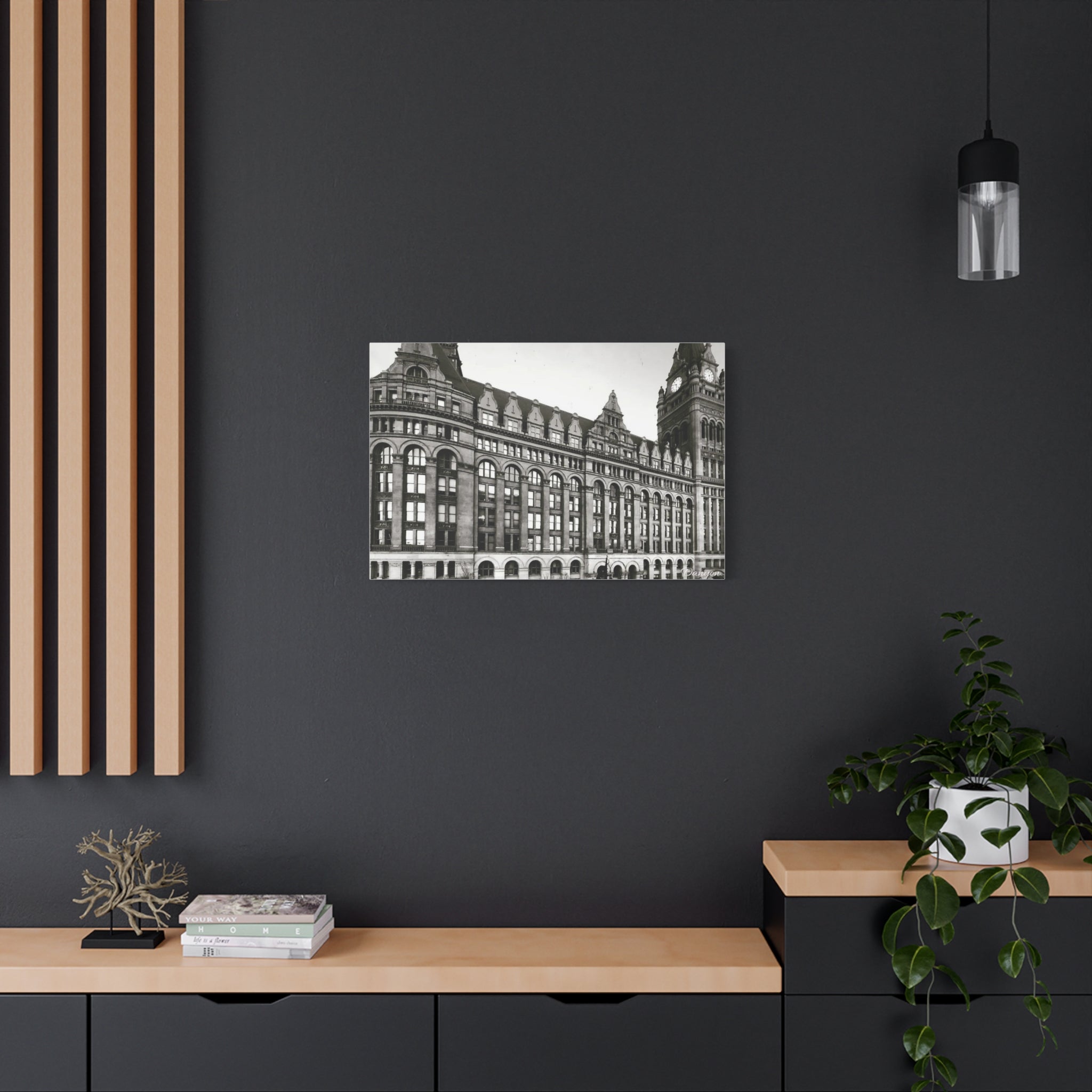 Vintage Architecture Milwaukee Matte Canvas Print – Stretched 1.25"
